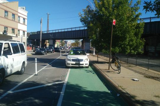 The bike lane is a great place to buy a car.
